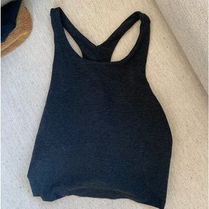 Beyond yoga spacedye focus cropped tank in darkest night